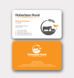 Business Card Design by MD SHORIF UDDIN for Robertson Rural Services | Design: #26088593