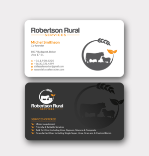 Business Card Design by MD SHORIF UDDIN for Robertson Rural Services | Design: #26088602