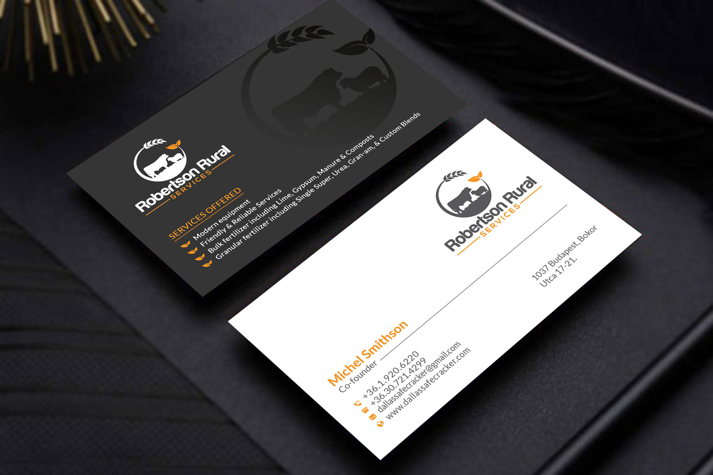 Business Card Design by MD SHORIF UDDIN for Robertson Rural Services | Design #26088604