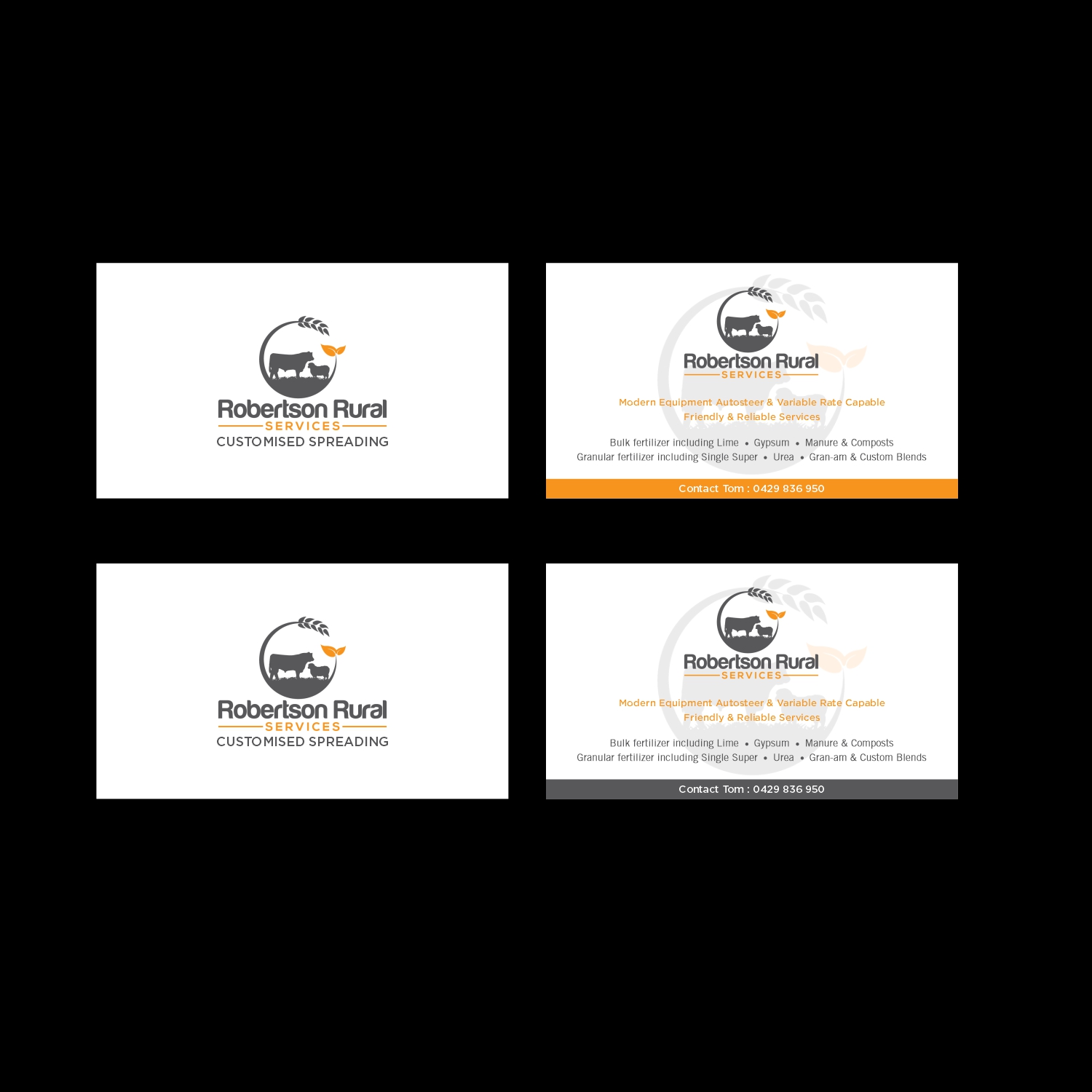 Business Card Design by B8 for Robertson Rural Services | Design #26095307