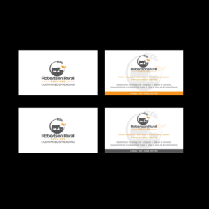 BUSINESS CARD - ROBERTSON RURAL SERVICES  | Business Card Design by B8