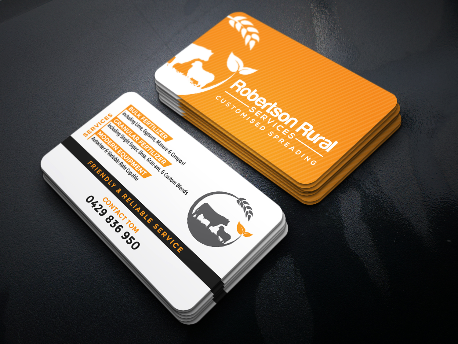 Business Card Design by Gexton for Robertson Rural Services | Design #26116199