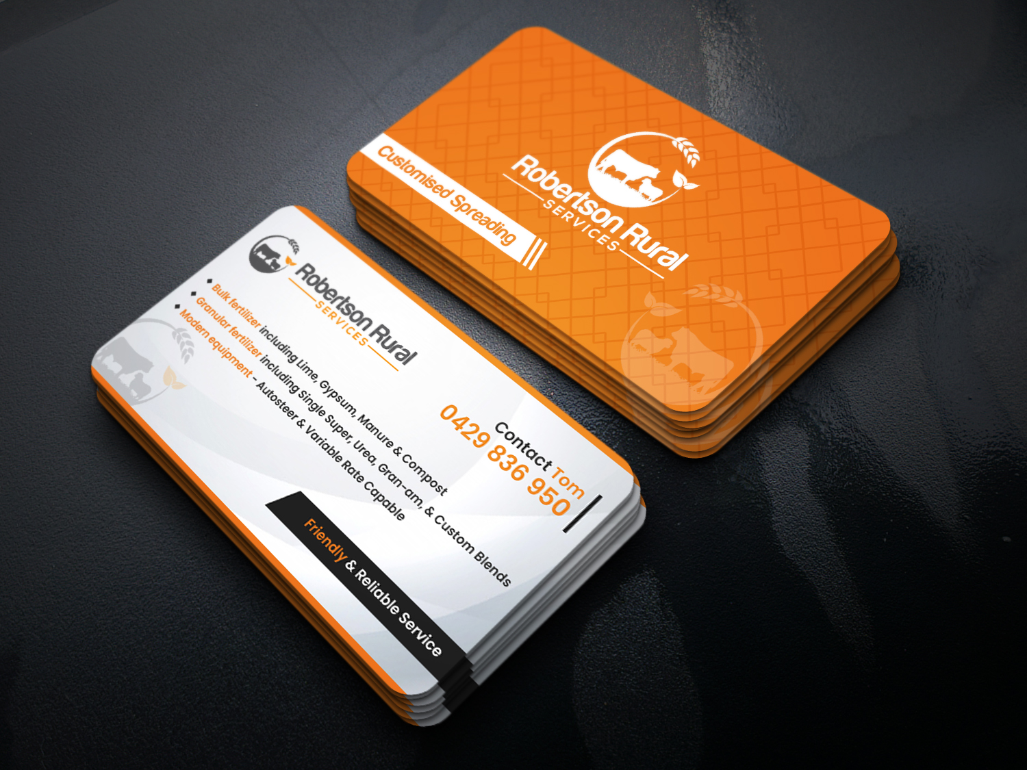 Business Card Design by Gexton for Robertson Rural Services | Design #26116757