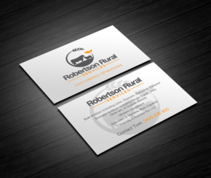 Design de Carte de Visite par Creations Box 2015 pour Robertson Rural Services | Design : #26096241
