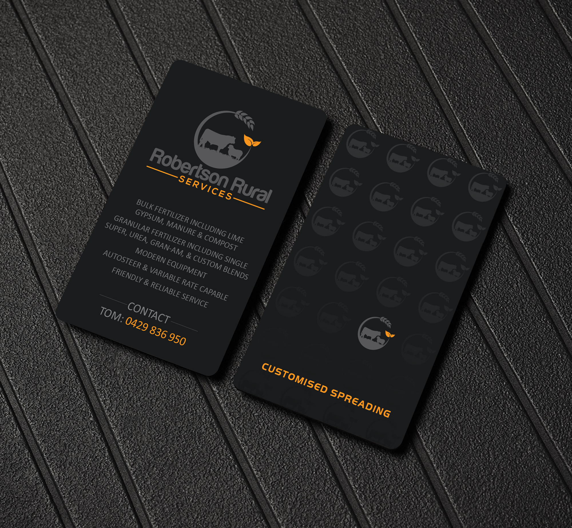 Business Card Design by Creations Box 2015 for Robertson Rural Services | Design #26096247