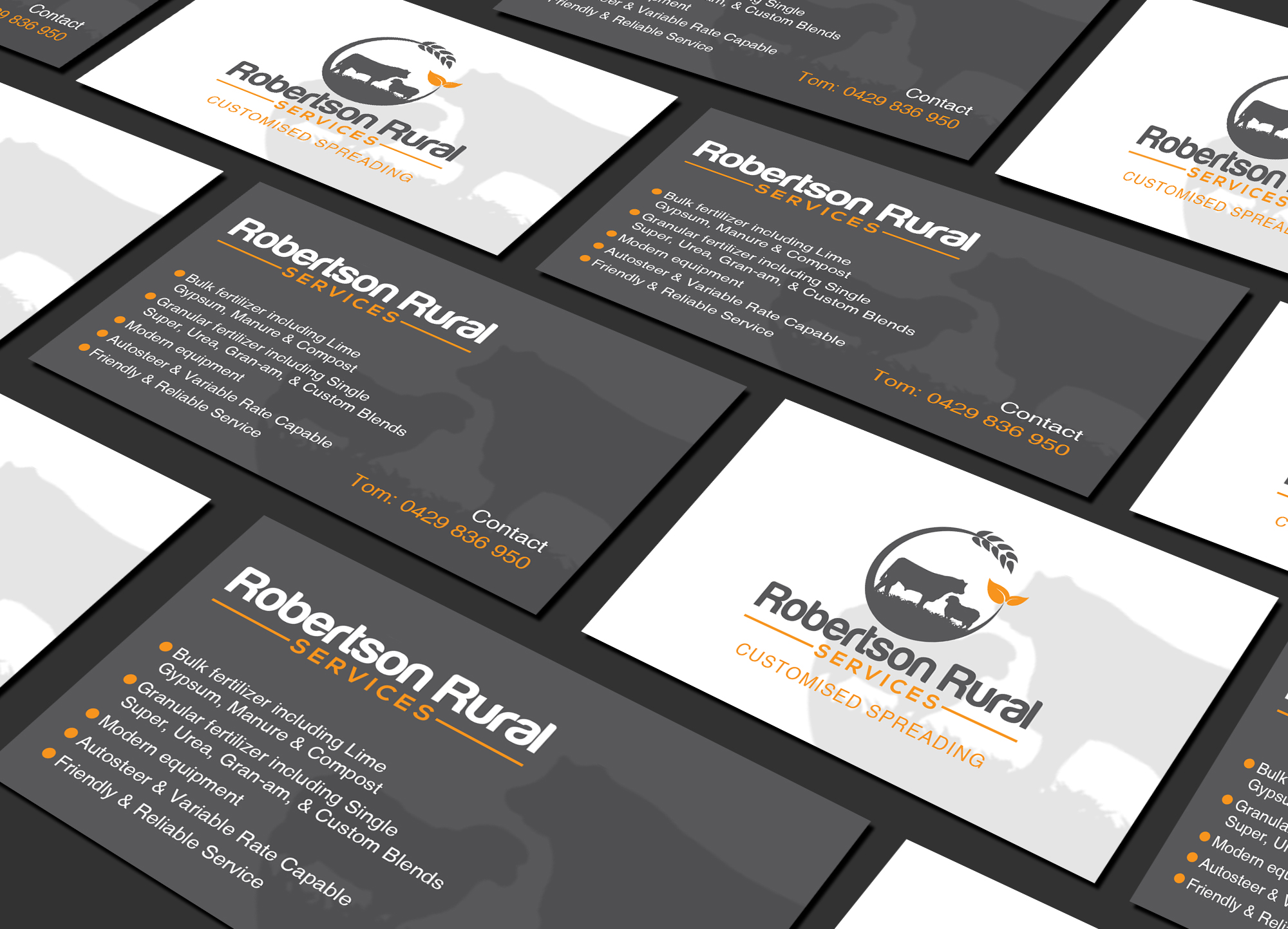 Design de Carte de Visite par Creations Box 2015 pour Robertson Rural Services | Design #26096254