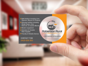 Design de Carte de Visite par Creations Box 2015 pour Robertson Rural Services | Design : #26096266