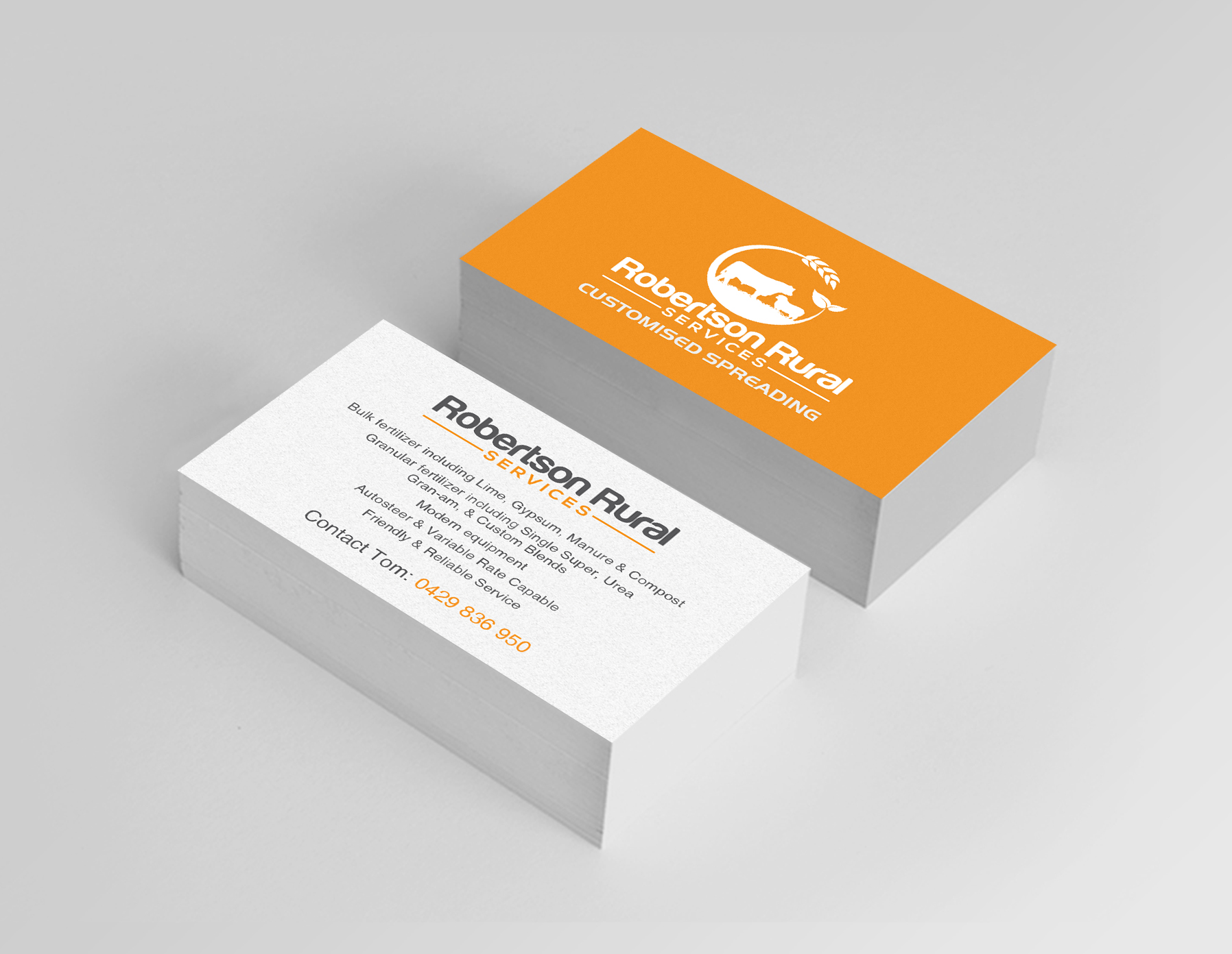 Business Card Design by Creations Box 2015 for Robertson Rural Services | Design #26096272