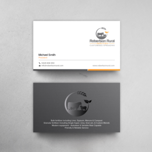 Business Card Design by chandrayaan.creative for Robertson Rural Services | Design: #26103295