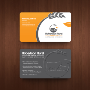 Business Card Design by chandrayaan.creative for Robertson Rural Services | Design: #26103304