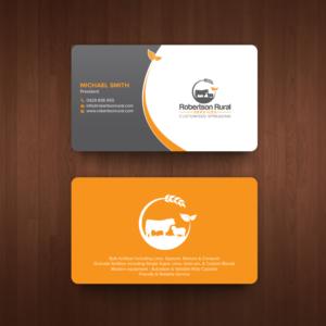 BUSINESS CARD - ROBERTSON RURAL SERVICES  | Business Card Design by chandrayaan.creative