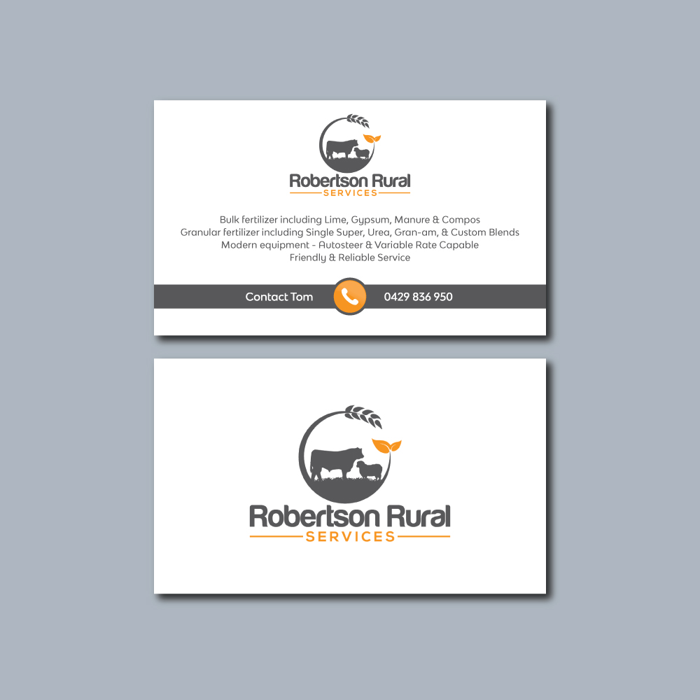 Diseño de Tarjeta de Presentación por objects para Robertson Rural Services | Diseño #26104410