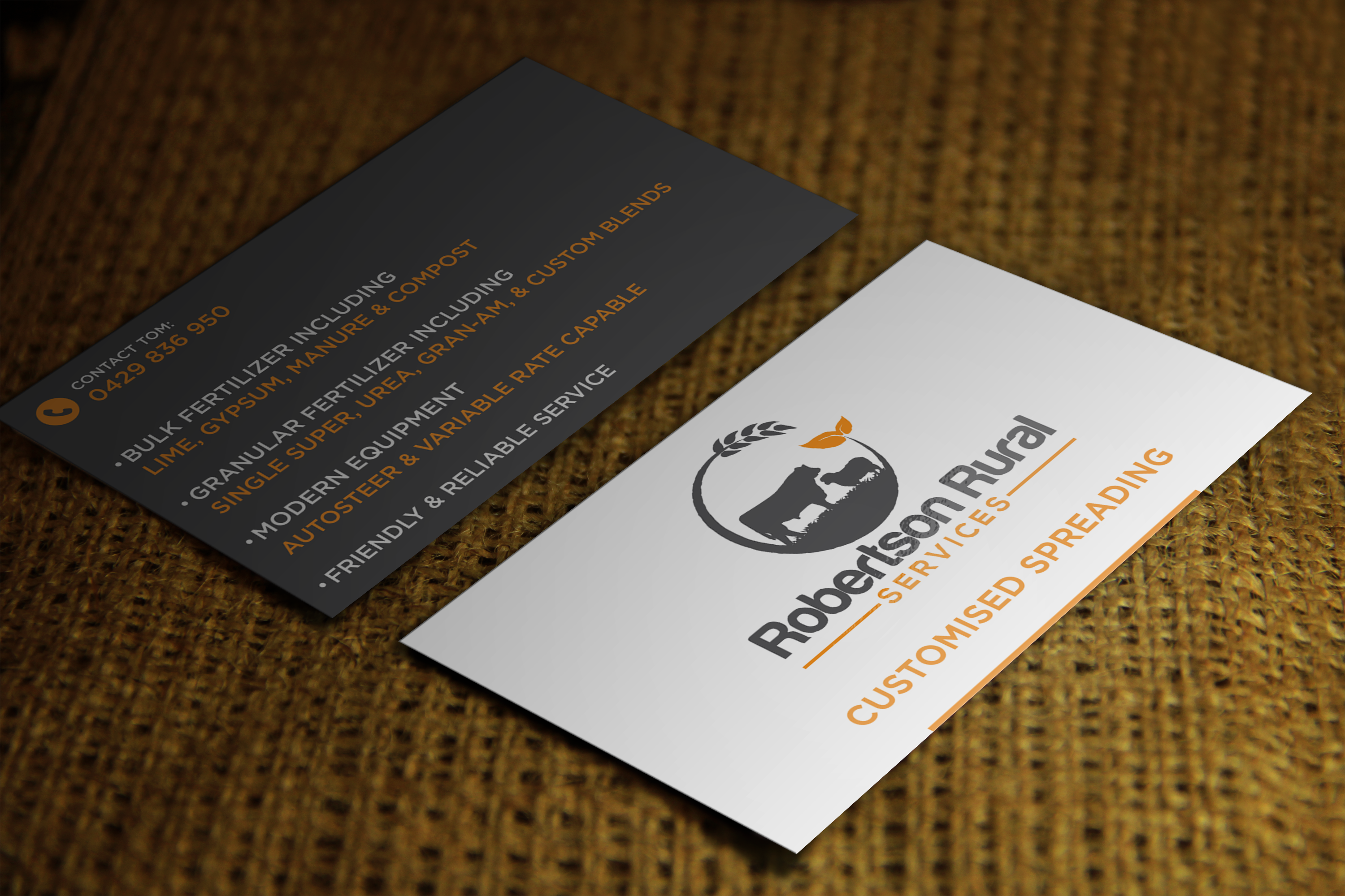 Business Card Design by Atec for Robertson Rural Services | Design #26105531