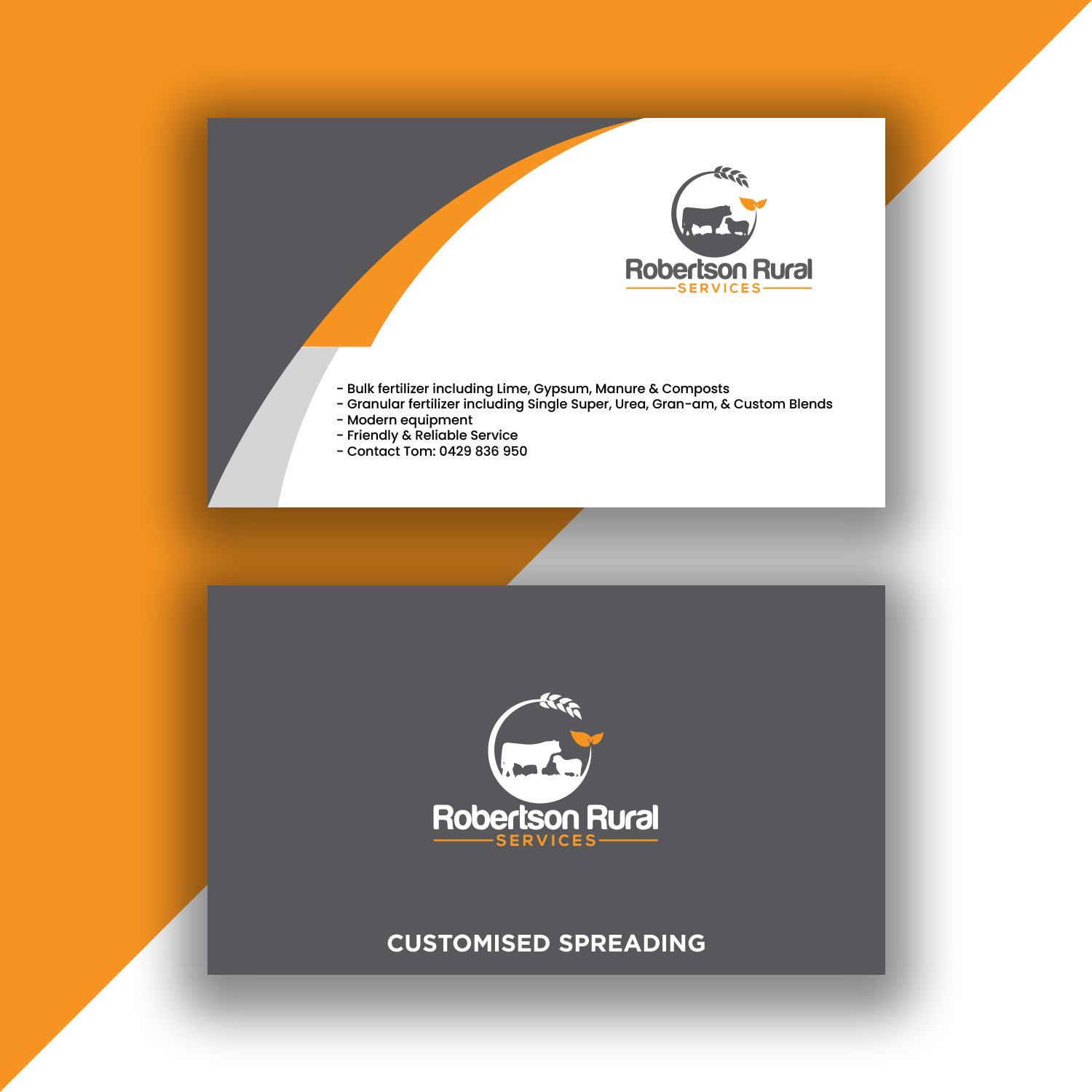 Visitenkarten-Design von syrwebdevelopment für Robertson Rural Services | Design #26093997