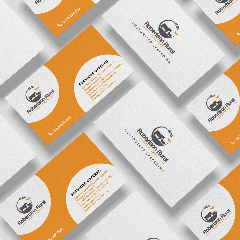 Diseño de Tarjeta de Presentación por nzdesigners para Robertson Rural Services | Diseño #26093908