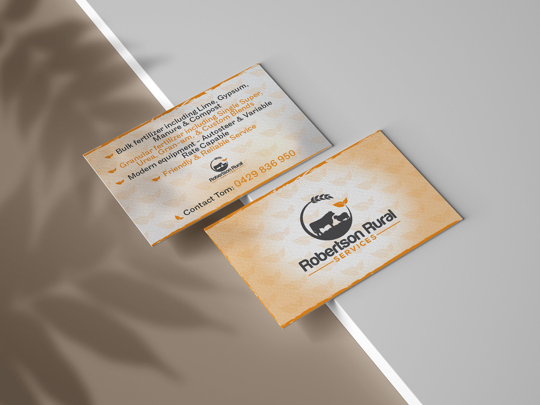 Business Card Design by lionelana for Robertson Rural Services | Design #26113039