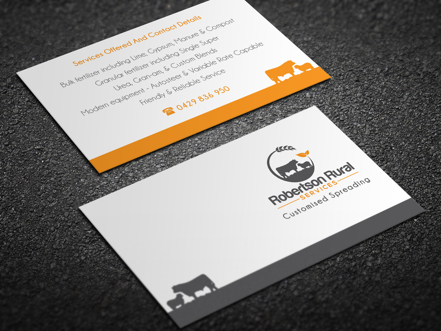 Diseño de Tarjeta de Presentación por Magic of Art para Robertson Rural Services | Diseño #26109547