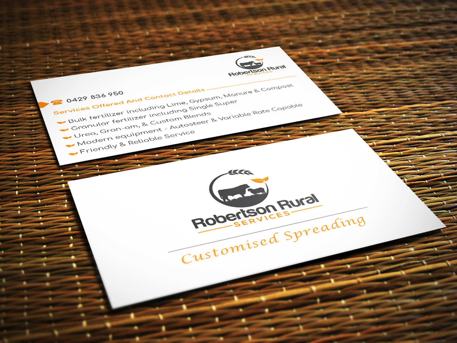 Business Card Design by Magic of Art for Robertson Rural Services | Design #26117676