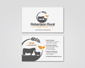 Business Card Design by MDesign for Robertson Rural Services | Design: #26107908