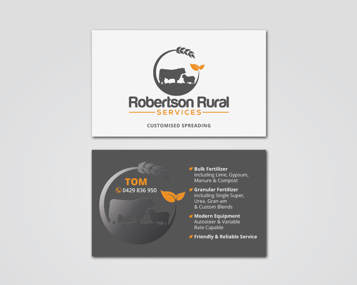 Visitenkarten-Design von MDesign für Robertson Rural Services | Design #26107910