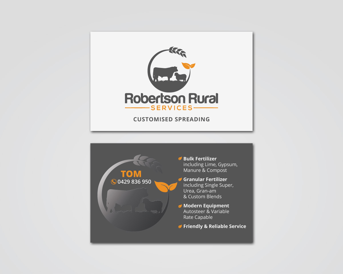 Business Card Design by MDesign for Robertson Rural Services | Design #26110431