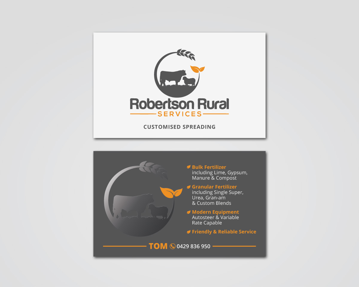 Business Card Design by MDesign for Robertson Rural Services | Design #26136370