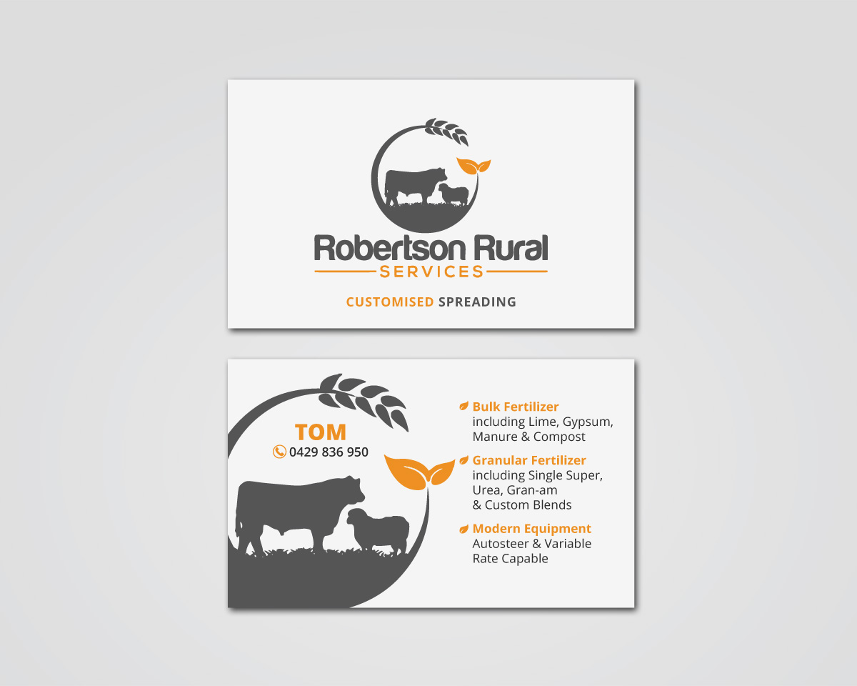 Business Card Design by MDesign for Robertson Rural Services | Design #26136433