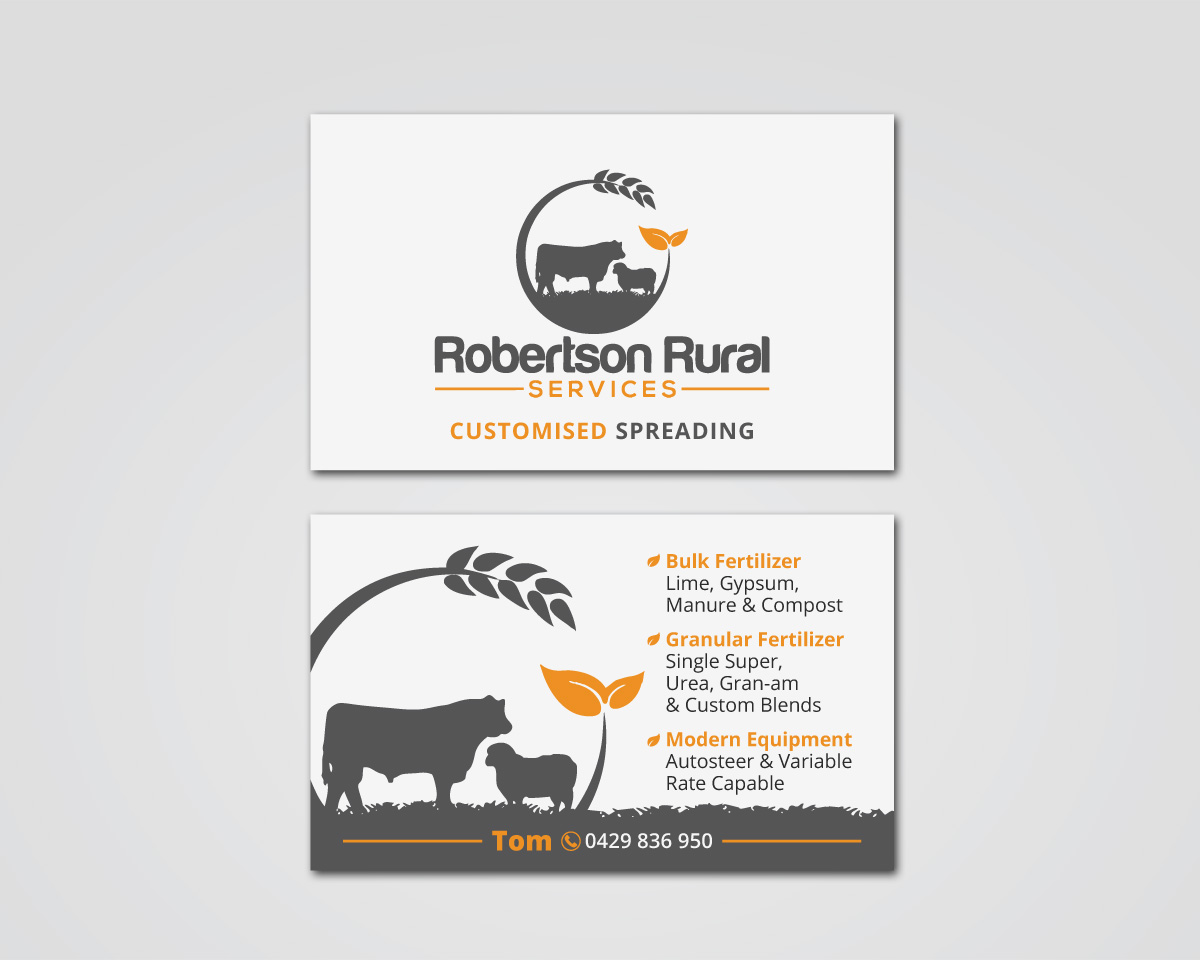 Business Card Design by MDesign for Robertson Rural Services | Design #26142376