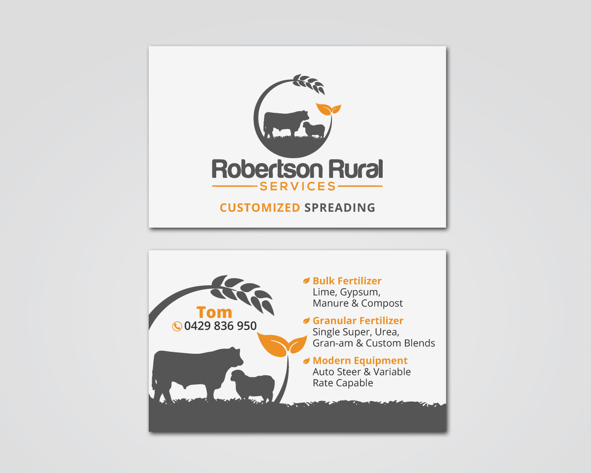 Business Card Design by MDesign for Robertson Rural Services | Design: #26143603