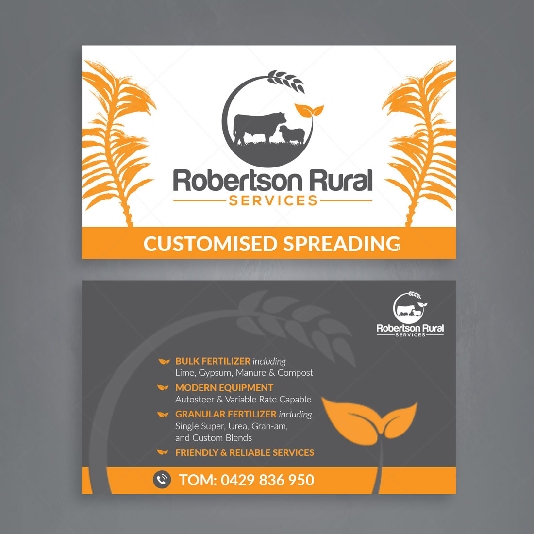 Business Card Design by DA. for Robertson Rural Services | Design #26110104