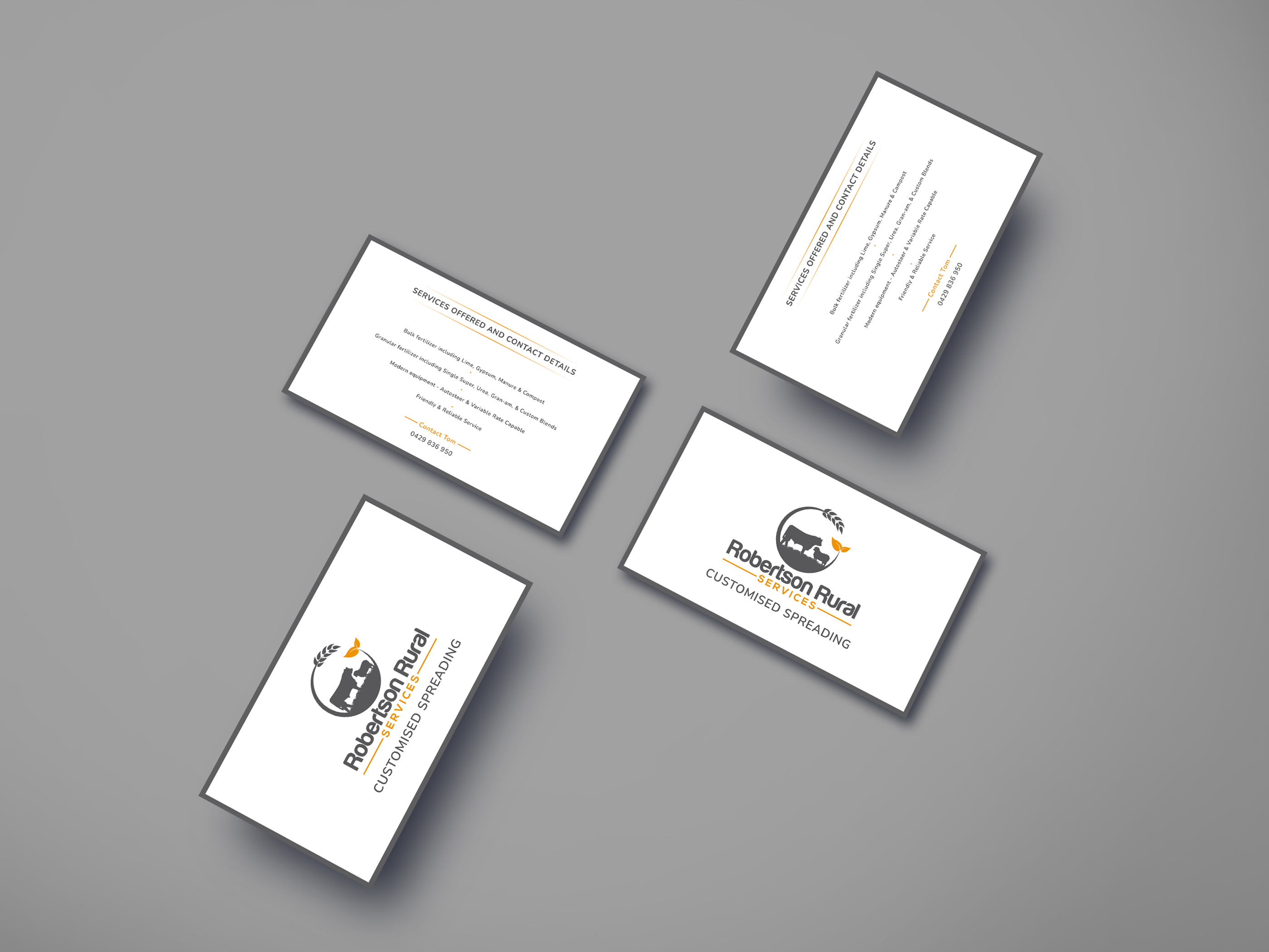 Business Card Design by Dan06 for Robertson Rural Services | Design #26103141