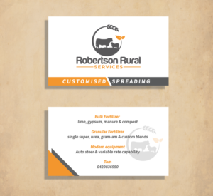 Business Card Design by Ana 15 for Robertson Rural Services | Design #26140387