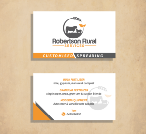 Business Card Design by Ana 15 for Robertson Rural Services | Design: #26144341