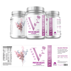 AUSTRALIA SUPPLEMENT - Protein label design - CREATIVE, FEMININE, UNIQUE  | Grafik-Design von Sergio Coelho