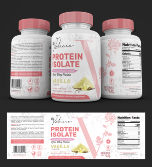 AUSTRALIA SUPPLEMENT - Protein label design - CREATIVE, FEMININE, UNIQUE  | Grafik-Design von SAI DESIGNS