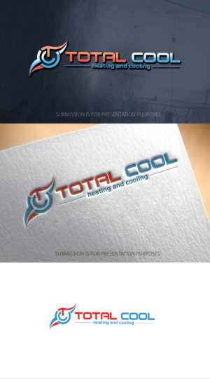 Total Cool heating and cooling | Diseño de Logo por graphicevolution