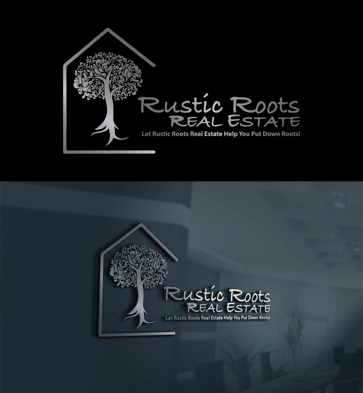 Logo Design by Gexiqa for Rustic Roots Real Estate | Design: #26095638