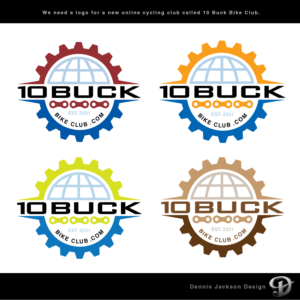 10 Buck Bike Club | Logo-Design von Dennis Jackson Design