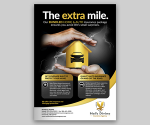 Flyer Design by ELOISE LIND for Nel’s Divine Insurance Agency  | Design: #26116810