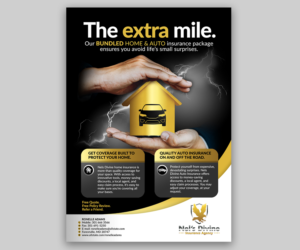 Flyer Design by ELOISE LIND for Nel’s Divine Insurance Agency  | Design: #26122434