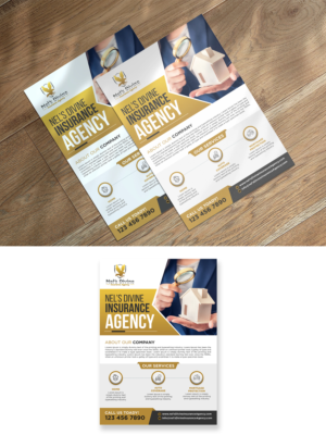 Flyer Design by debdesign for Nel’s Divine Insurance Agency  | Design: #26106303
