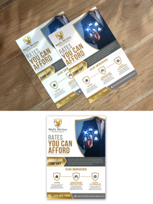 Flyer Design by debdesign for Nel’s Divine Insurance Agency  | Design: #26107922