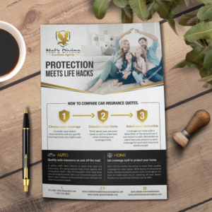 Flyer Design by aspiremedia for Nel’s Divine Insurance Agency  | Design: #26110773