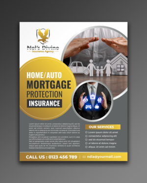 Flyer Design by ecorokerz for Nel’s Divine Insurance Agency  | Design: #26103625