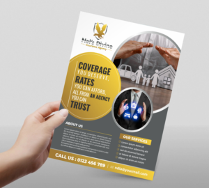 Flyer Design by ecorokerz for Nel’s Divine Insurance Agency  | Design: #26108761