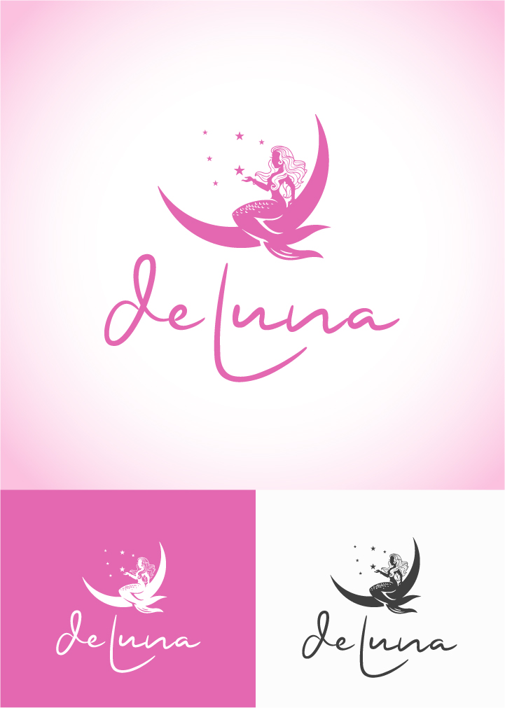 Feminine, Playful Logo Design for deLuna by ally designs | Design #26092712