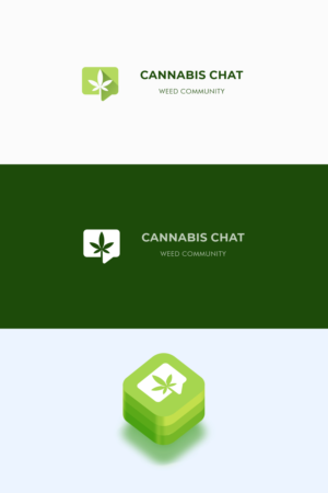 Cannabis Chat || Subtext Slogan: Weed Community | Logo Design by Omee