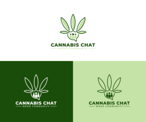 Cannabis Chat || Subtext Slogan: Weed Community | Diseño de Logo por cheez_O