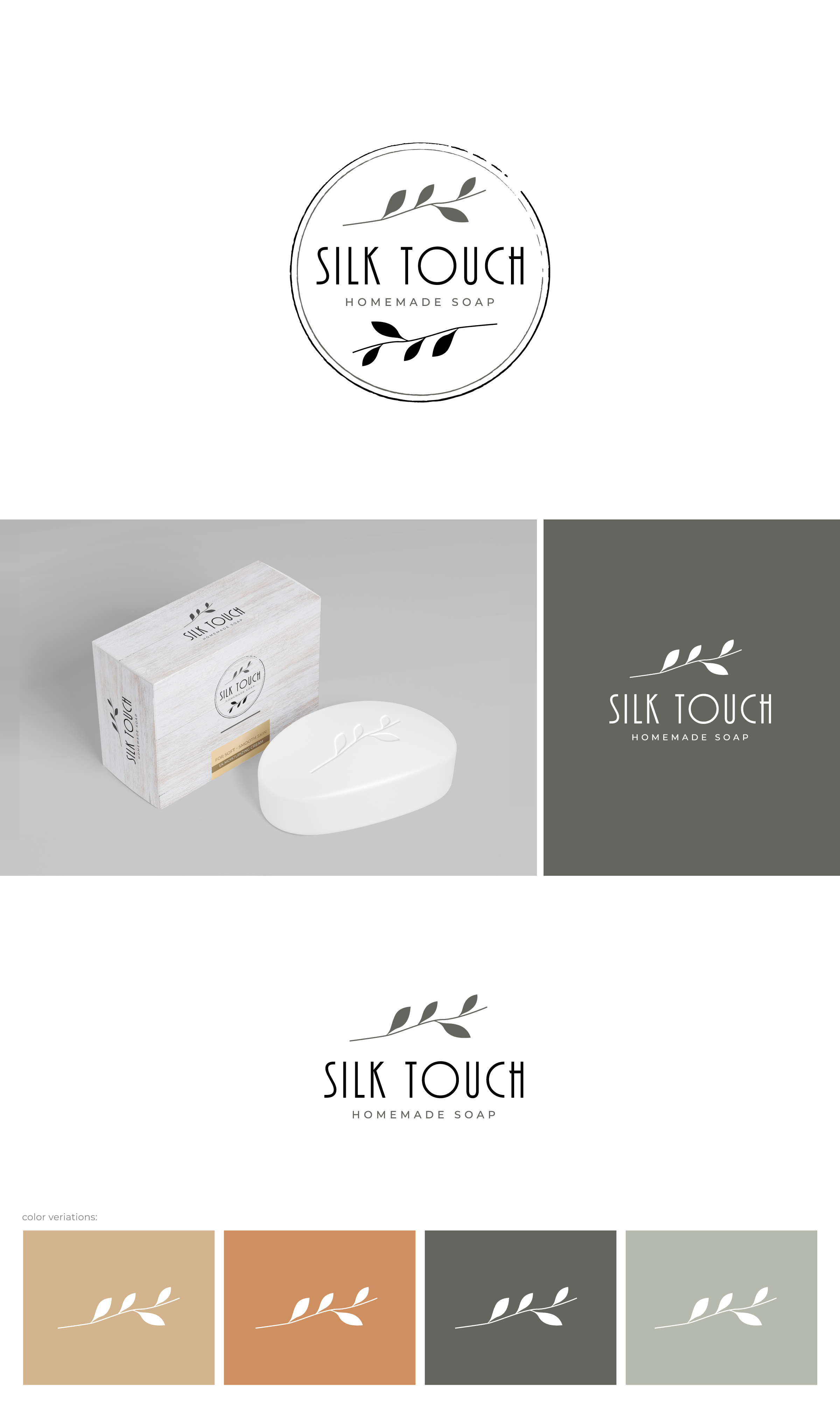 Logo Design by Zybs Graphics for SilkTouch - Homemade Soap | Design #26094867
