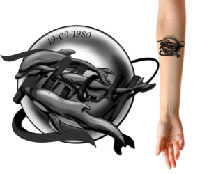 TATTOO DESIGN- 3 dolphins for my upper forearm but add an artistic twist and be creative :)** | Tattoo Design by Zhor Signatures